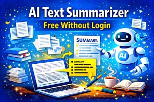 ai text summerizer free without sign up 