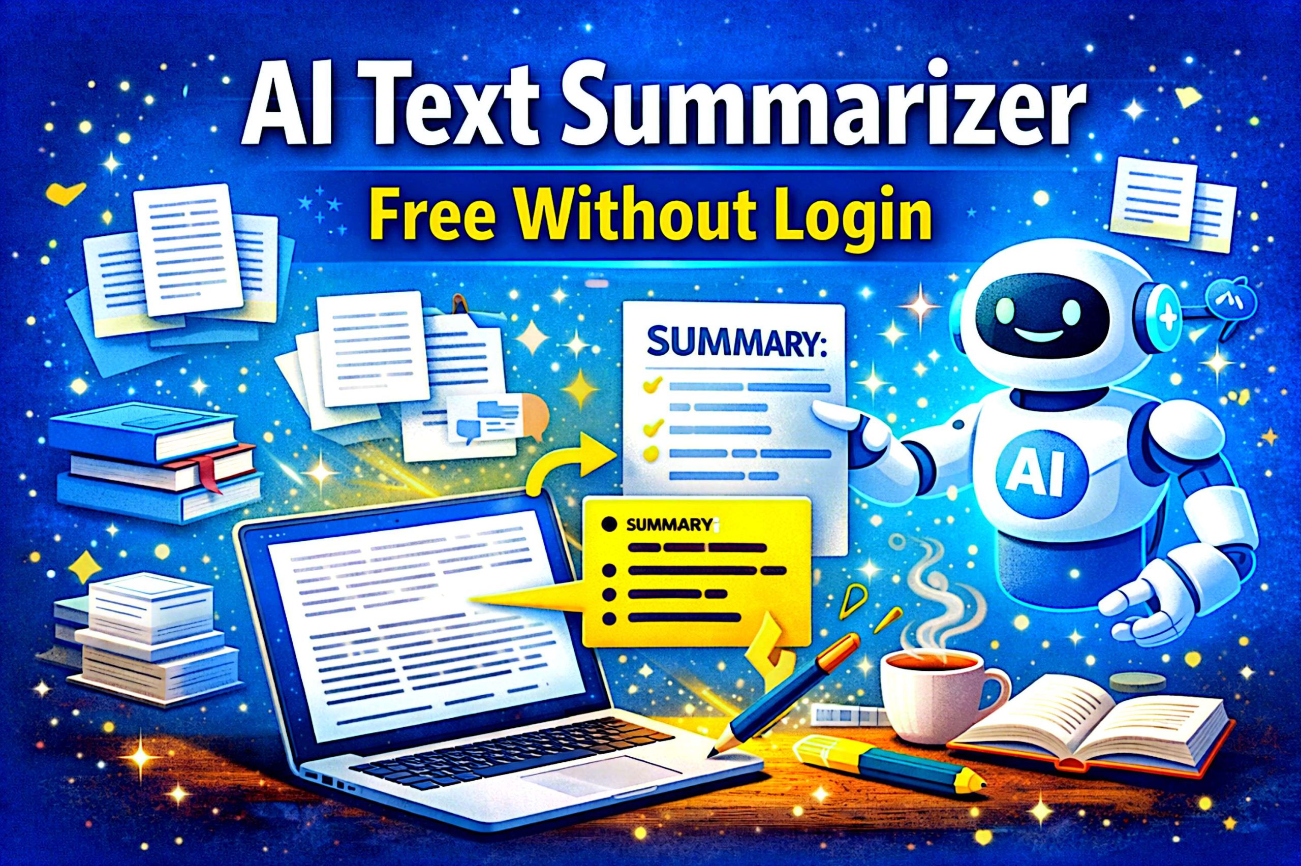 ai text summerizer free without sign up