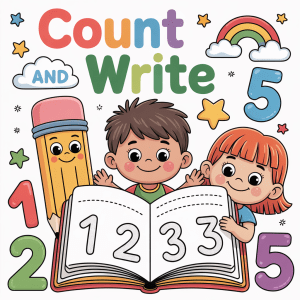 count and write book for kindergarten